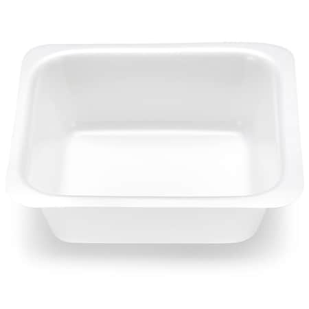 Globe Scientific Square Weighing Boat, Anti-static, 80 x80 x 24mm, 100ml, Square Flat Bottom, White, 500PK 3619-100